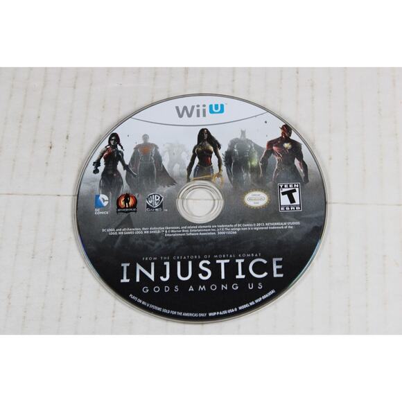 Injustice: Gods Among Us (Nintendo Wii U, 2013) Authentic, game disc only - Picture 2 of 8